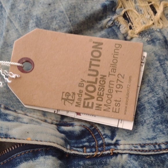 Men's Distressed Blue Jeans NWT (Size 40) - Picture 2 of 5